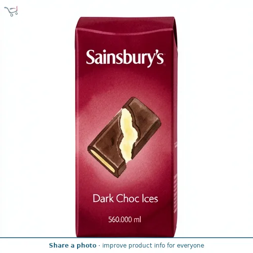 Sainsbury's Dark Choc Ices 8 x 70ml