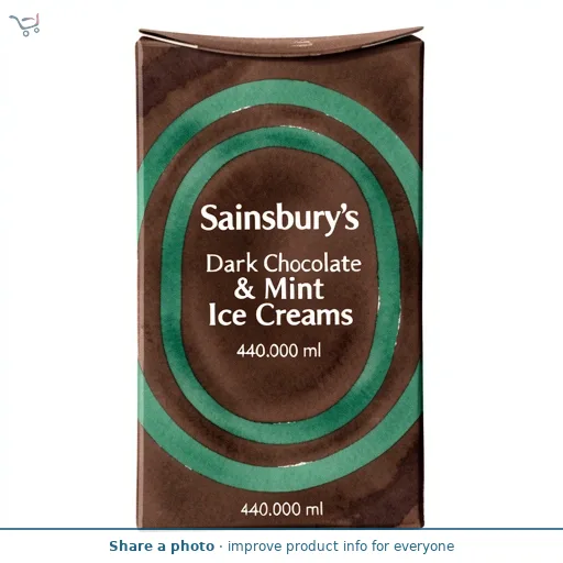 Sainsbury's Dark Chocolate & Mint Ice Creams 4 X 110ml