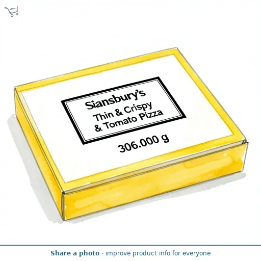 Sainsbury's Thin & Crispy Cheese & Tomato Pizza 306g