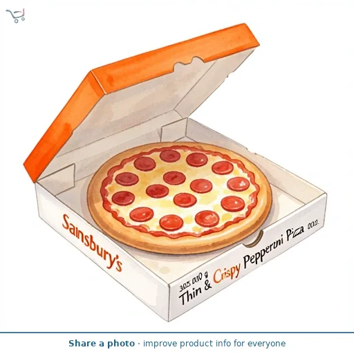 Sainsbury's Thin & Crispy Pepperoni Pizza 305g