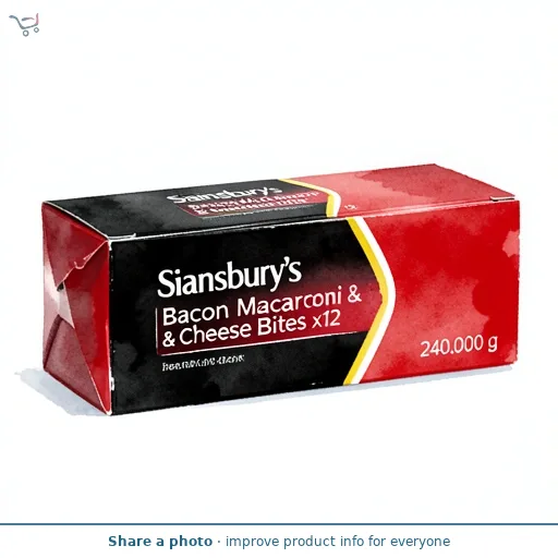 Sainsbury's Bacon Macaroni & Cheese Bites x12 240g