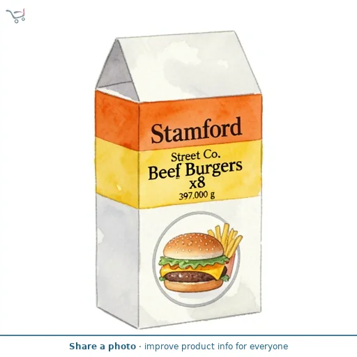 Stamford Street Co. Beef Burgers x8 397g