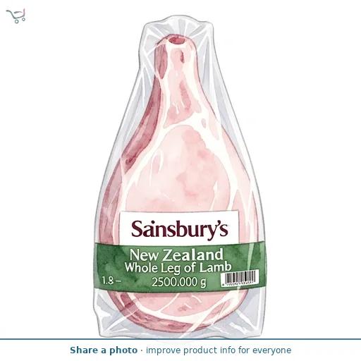 Sainsbury's New Zealand Whole Leg of Lamb 1.8  2.5kg
