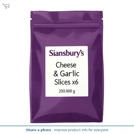 Sainsbury's Cheese & Garlic Slices x6 200g