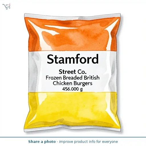 Stamford Street Co. Frozen Breaded British Chicken Burgers 456g