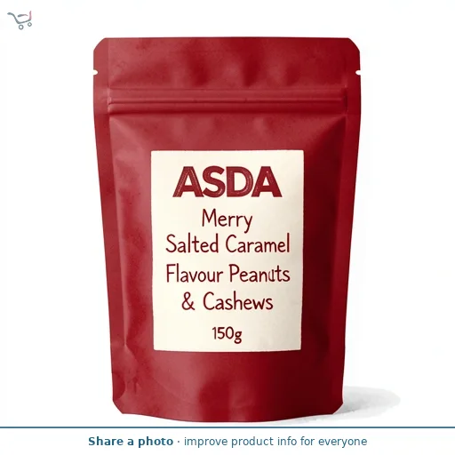 ASDA Merry Salted Caramel Flavour Peanuts & Cashews 150g