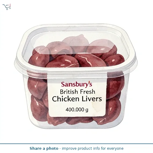 Sainsbury's British Fresh Chicken Livers 400g