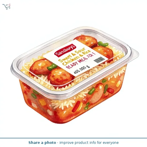 Sainsbury's Sweet & Sour Chicken & Rice Ready Meal For 1 400g