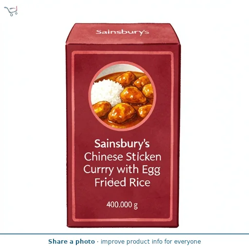 Sainsbury's Chinese Style Chicken Curry with Egg Fried Rice 400g