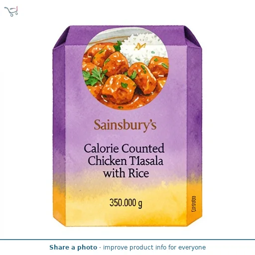 Sainsbury's Calorie Counted Chicken Tikka Masala with Rice 350g