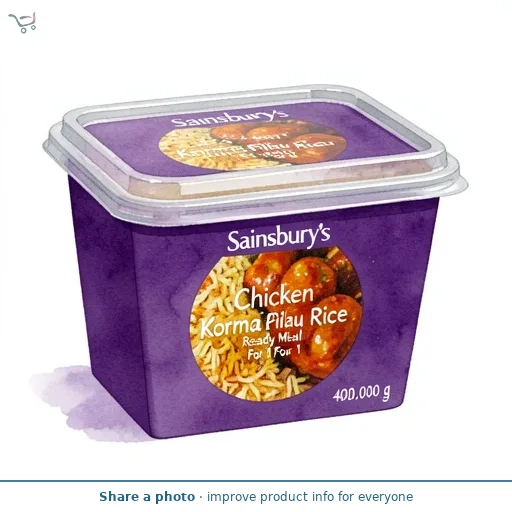 Sainsbury's Chicken Korma & Pilau Rice Ready Meal For 1 400g