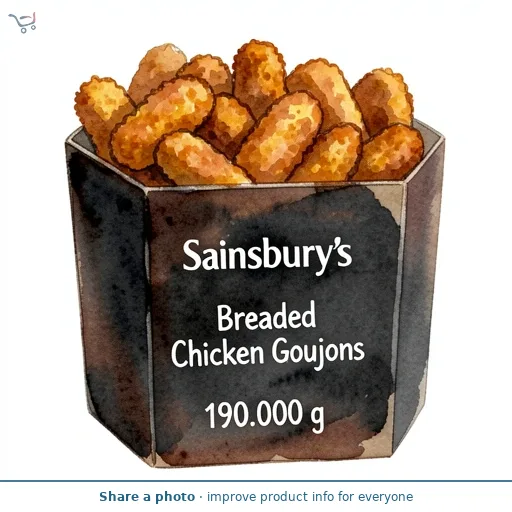 Sainsbury's Breaded Chicken Goujons 190g