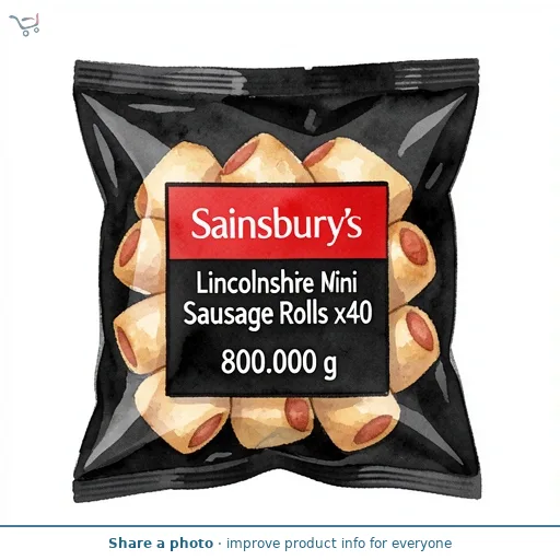 Sainsbury's Lincolnshire Mini Sausage Rolls x40 800g