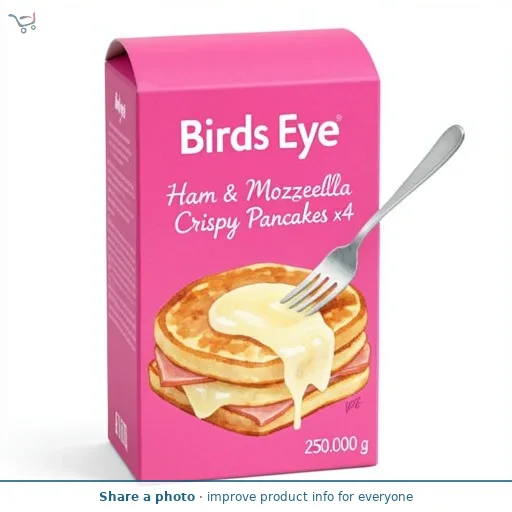 Birds Eye Ham & Mozzarella Crispy Pancakes x4 250g