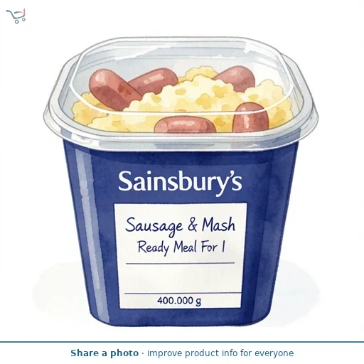 Sainsbury's Sausage & Mash Ready Meal For 1 400g