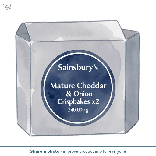 Sainsbury's Mature Cheddar & Onion Crispbakes x2 240g