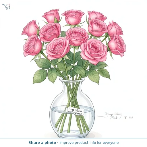 Long Stem Roses Orange / Pink / Red