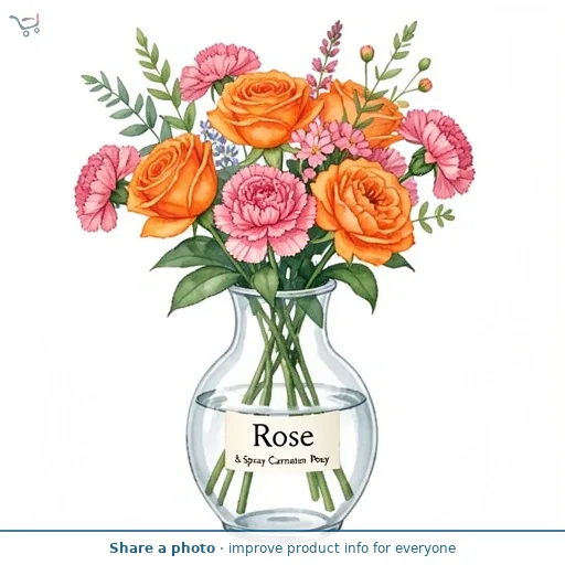 Rose & Spray Carnation Posy
