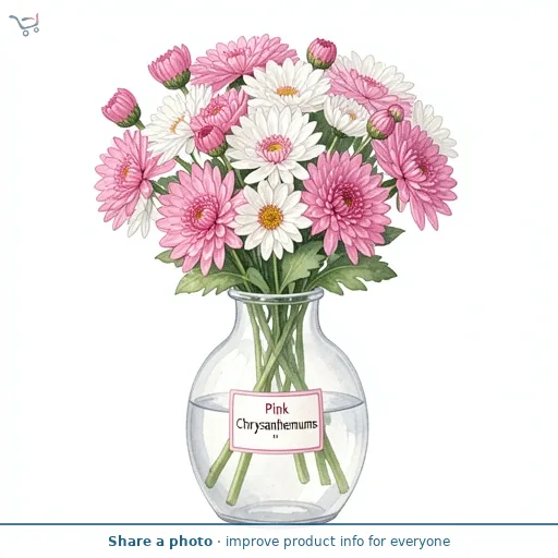 Pink Chrysanthemums