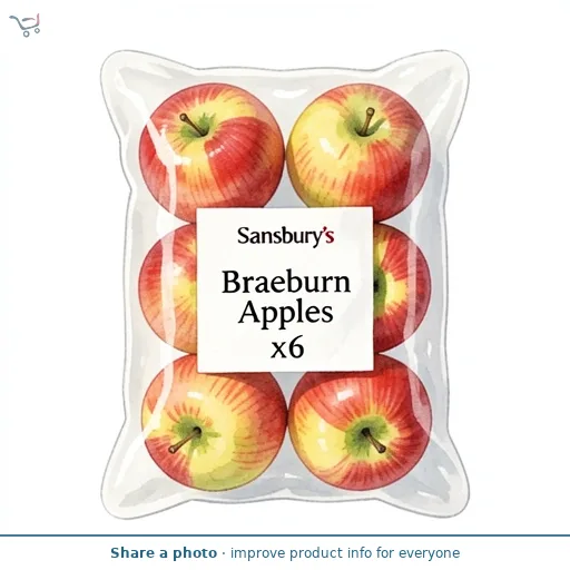 Sainsbury's Braeburn Apples x6