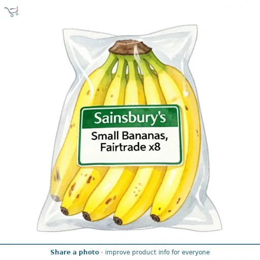 Sainsbury's Small Bananas, Fairtrade x8