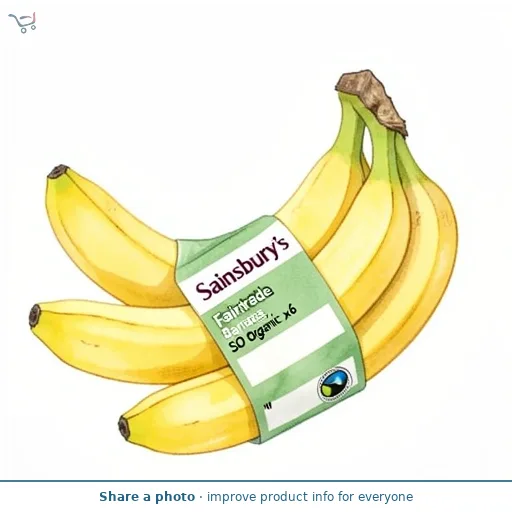 Sainsbury's Fairtrade Bananas, SO Organic x6