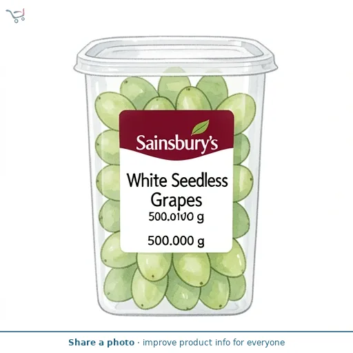 Sainsbury's White Seedless Grapes 500g