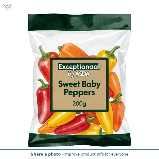 Exceptional by ASDA Sweet Baby Peppers 200g
