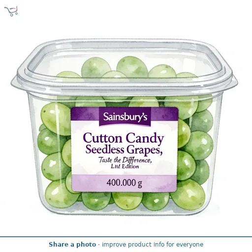 Sainsbury's Cotton Candy Seedless Grapes, Taste the Difference, Ltd Edition 400g