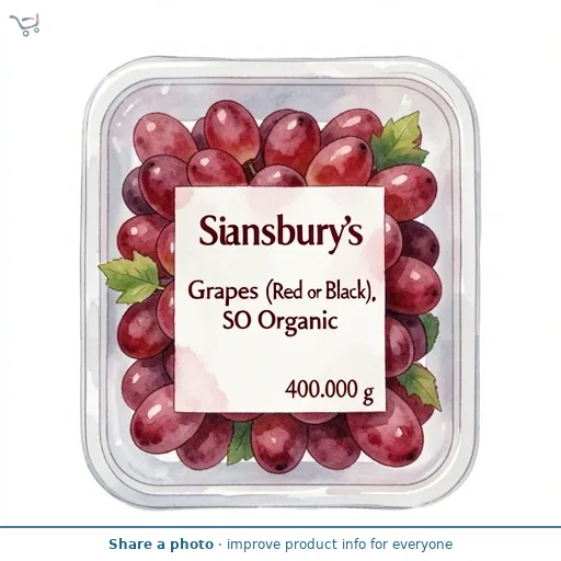 Sainsbury's Grapes (Red or Black), SO Organic 400g