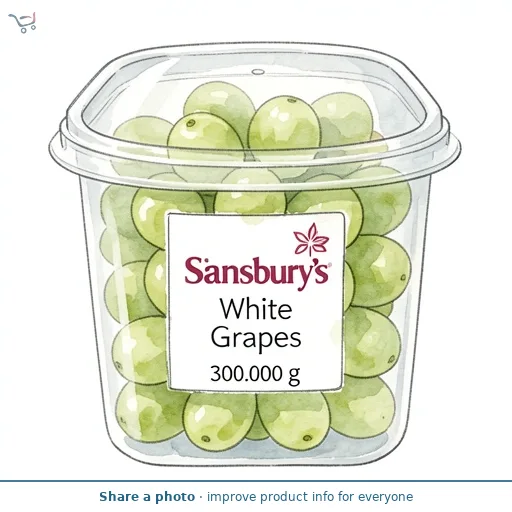 Sainsbury's White Grapes 300g