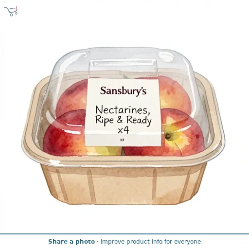 Sainsbury's Nectarines, Ripe & Ready x4