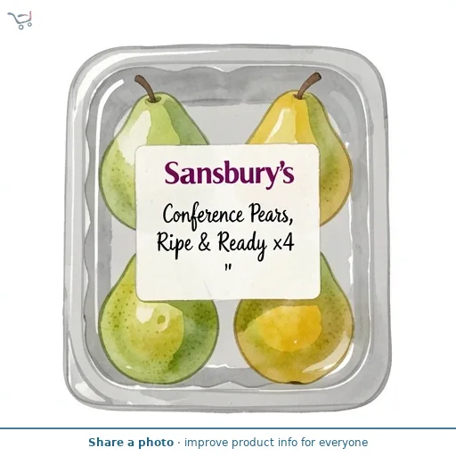 Sainsbury's Conference Pears, Ripe & Ready x4