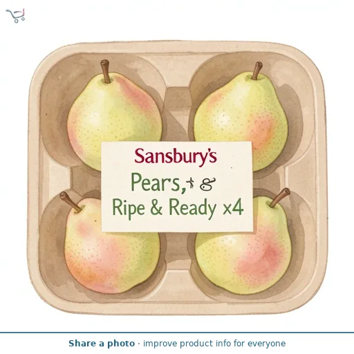 Sainsbury's Pears, Ripe & Ready x4