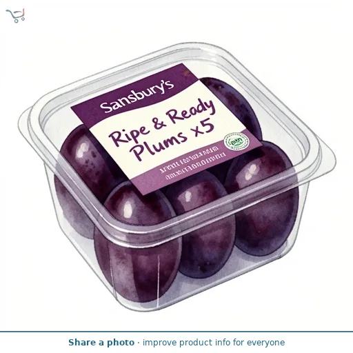 Sainsbury's Ripe & Ready Plums x5
