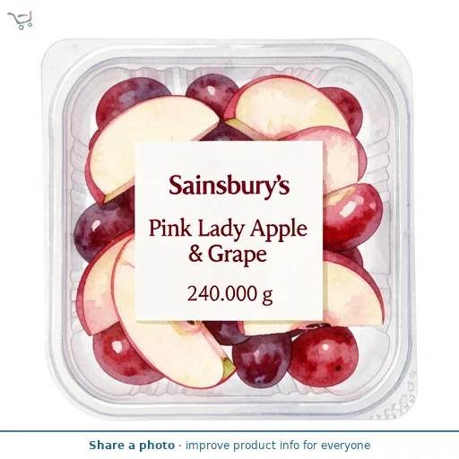 Sainsbury's Pink Lady Apple & Grape 240g