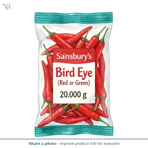 Sainsbury's Bird Eye Chillies (Red or Green) 20g