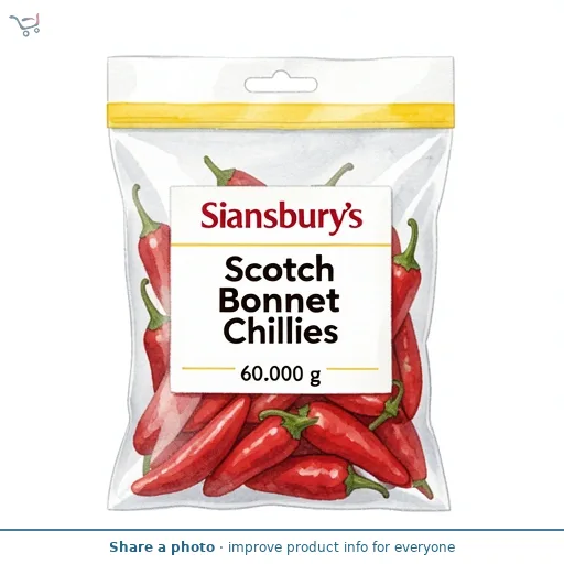 Sainsbury's Scotch Bonnet Chillies 60g