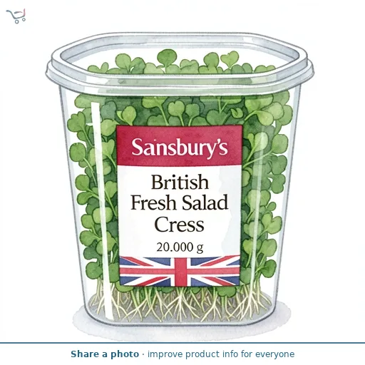 Sainsbury's British Fresh Salad Cress 20g
