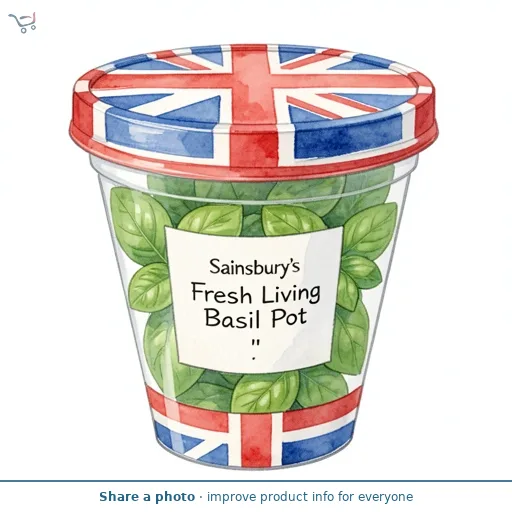 Sainsbury's Fresh Living Basil Pot