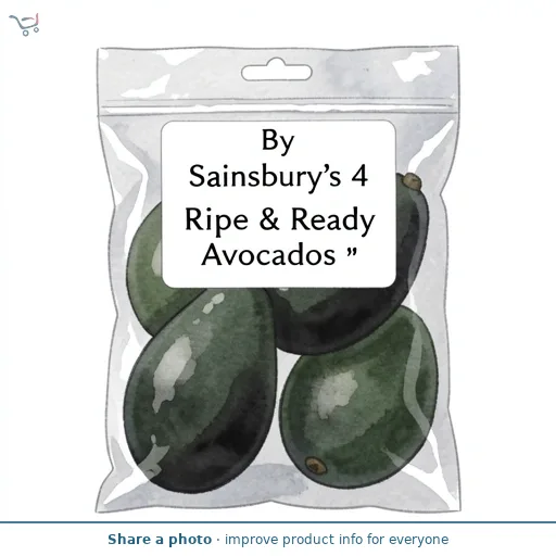 By Sainsbury's 4 x Small Ripe & Ready Avocados