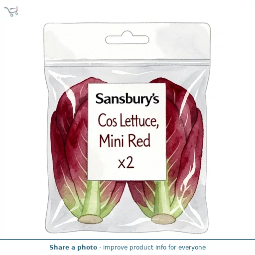Sainsbury's Cos Lettuce, Mini Red x2