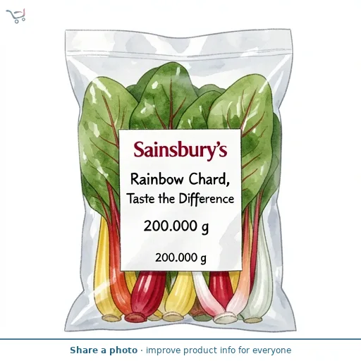 Sainsbury's Rainbow Chard, Taste the Difference 200g