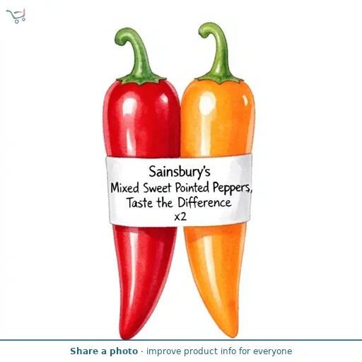 Sainsbury's Mixed Sweet Pointed Peppers, Taste the Difference x2