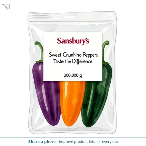 Sainsbury's Sweet Crunchino Peppers, Taste the Difference 200g