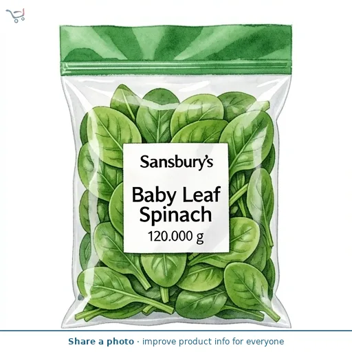Sainsbury's Baby Leaf Spinach 120g