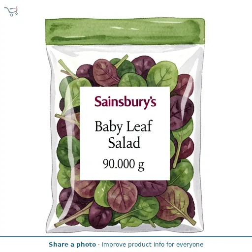 Sainsbury's Baby Leaf Salad 90g