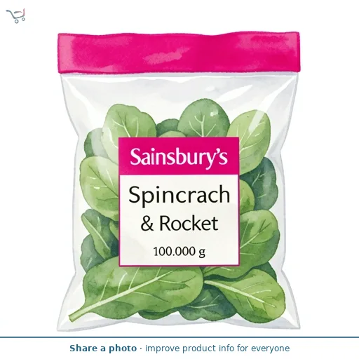Sainsbury's Spinach Watercress & Rocket 100g