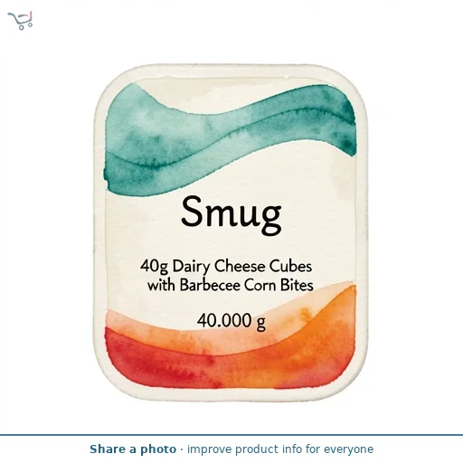 Smug 40g Dairy Cheese Cubes with Barbecue Corn Bites