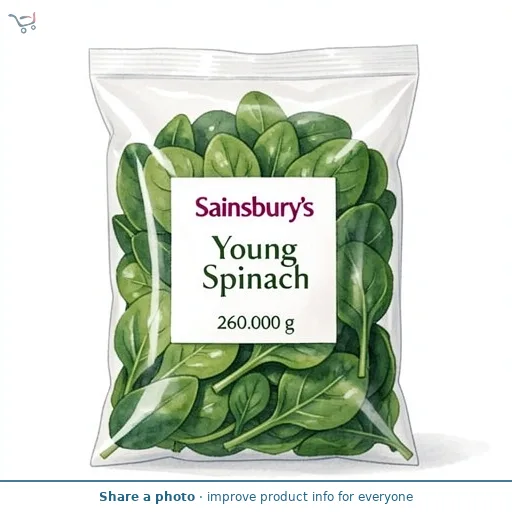 Sainsbury's Young Spinach 260g